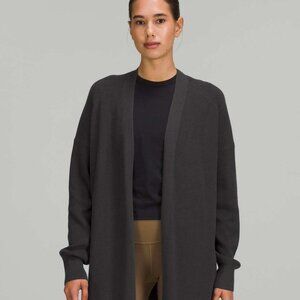 LULULEMON Side Slit Sweater Wrap - Graphite Grey - Size 10